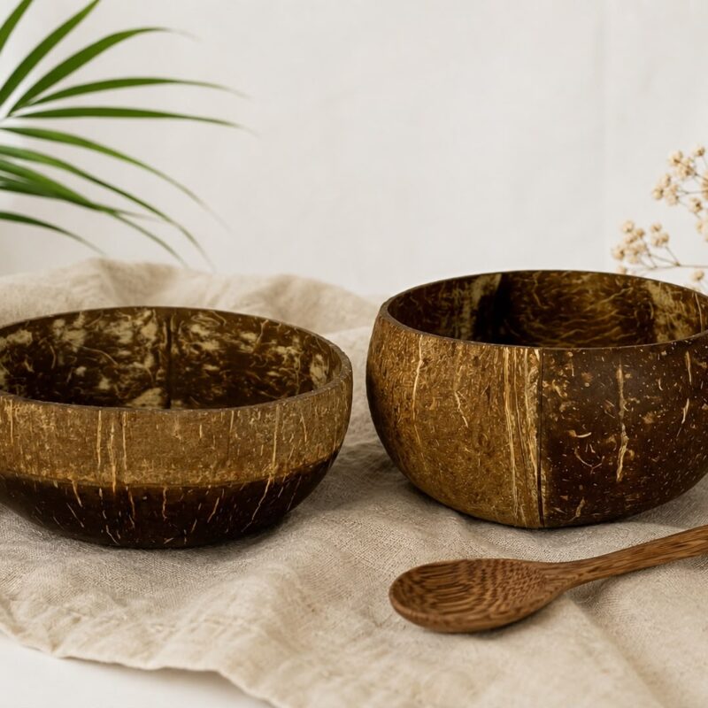 Coconut Bowl Natural Set